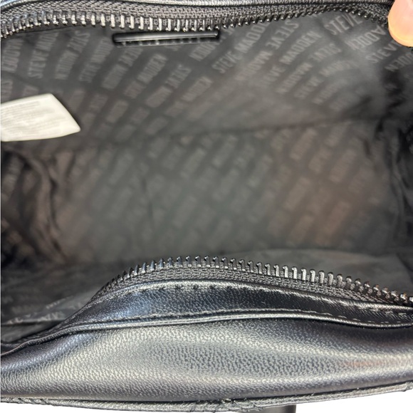 Steve Madden Bwallie Boho Quilted Black Crossbody Bag - Picture 5 of 8